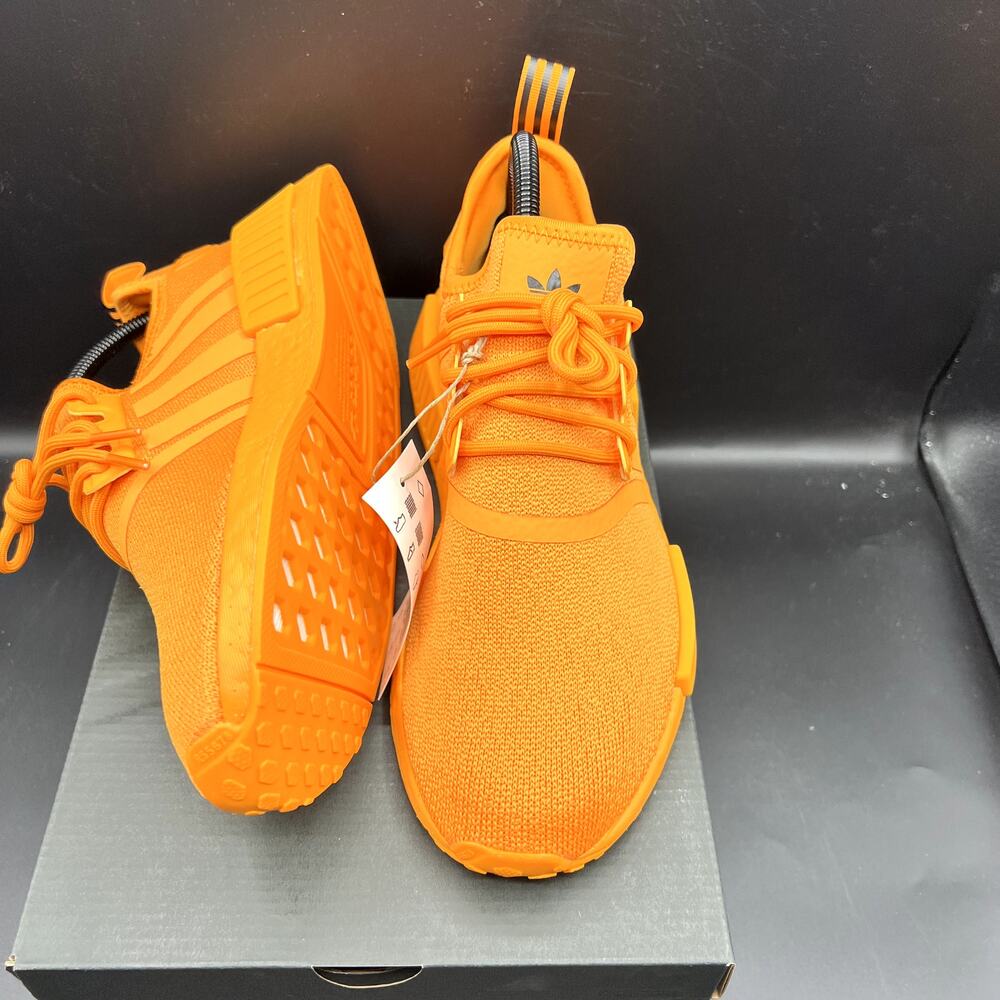 NEW Adidas NMD R1 Women's Shoes Size 7 Bright Orange Sneakers Athletic GV9439 - Picture 5 of 10